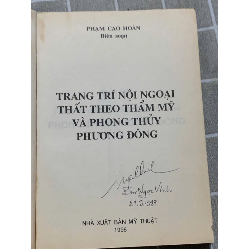 TRANG TRÍ NỘI THẤT THEO THẨM MỸ VÀ PHONG THỦY PHƯƠNG ĐÔNG- PHẠM CAO HOÀN 543736