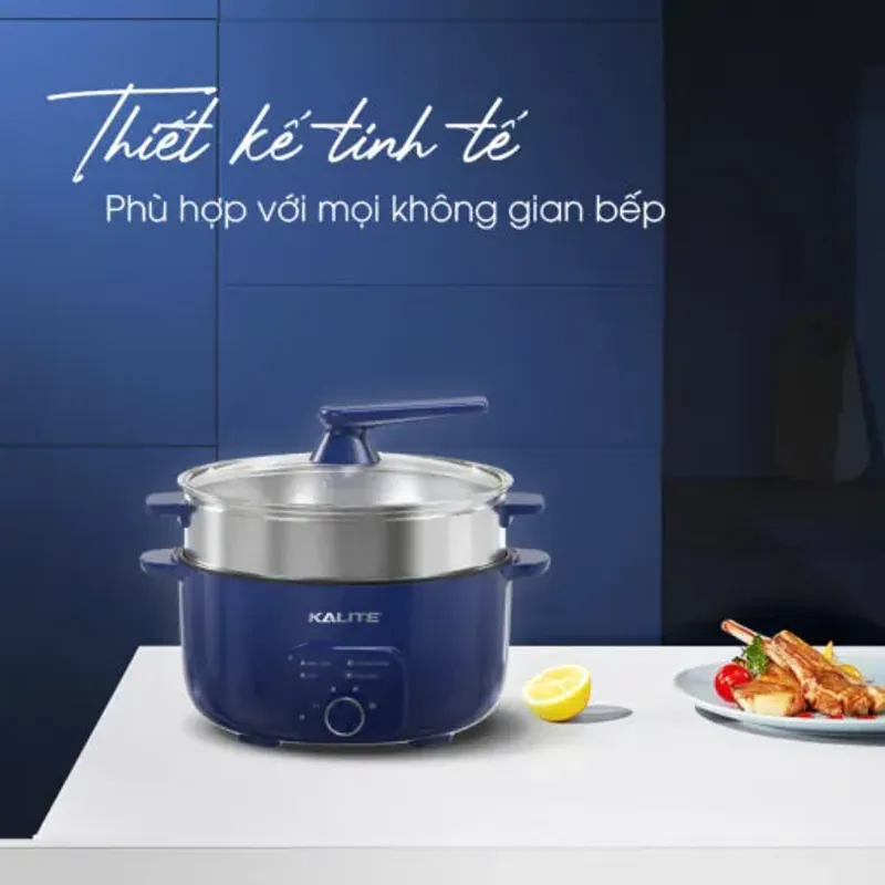 Nồi lẩu hấp KALITE KL568-S đa năng 2 tầng dung tích 11L 577571