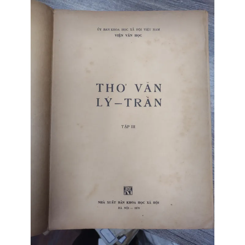 Sách: Thơ văn Lý Trần (Bộ 3 tập) - Chủ biên: Nguyễn Huệ Chi 732567
