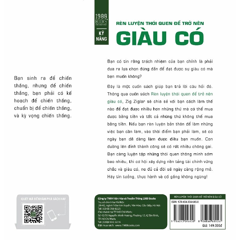 Rèn Luyện Thói Quen Để Trở Nên Giàu Có - Zig Ziglar 191461