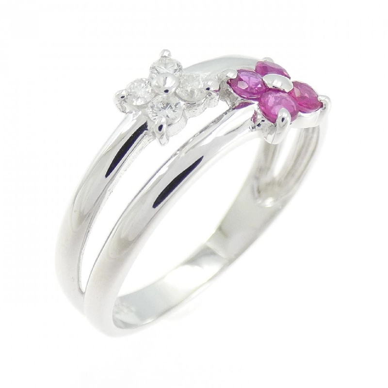 Nhẫn Ruby Hoa K14WG - Hàng hiệu Chính hãng 851693