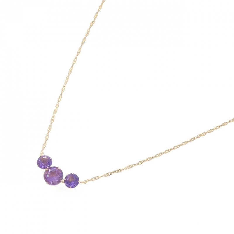 K18YG Mặt dây chuyền Amethyst - Hàng hiệu Chính hãng 861962