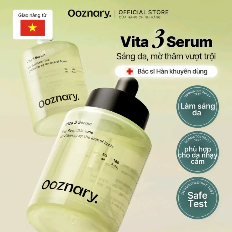 Serum Vita 3 Ooznary ( New 99% ) sáng da, mờ thâm làm dịu da 50ml 1025722