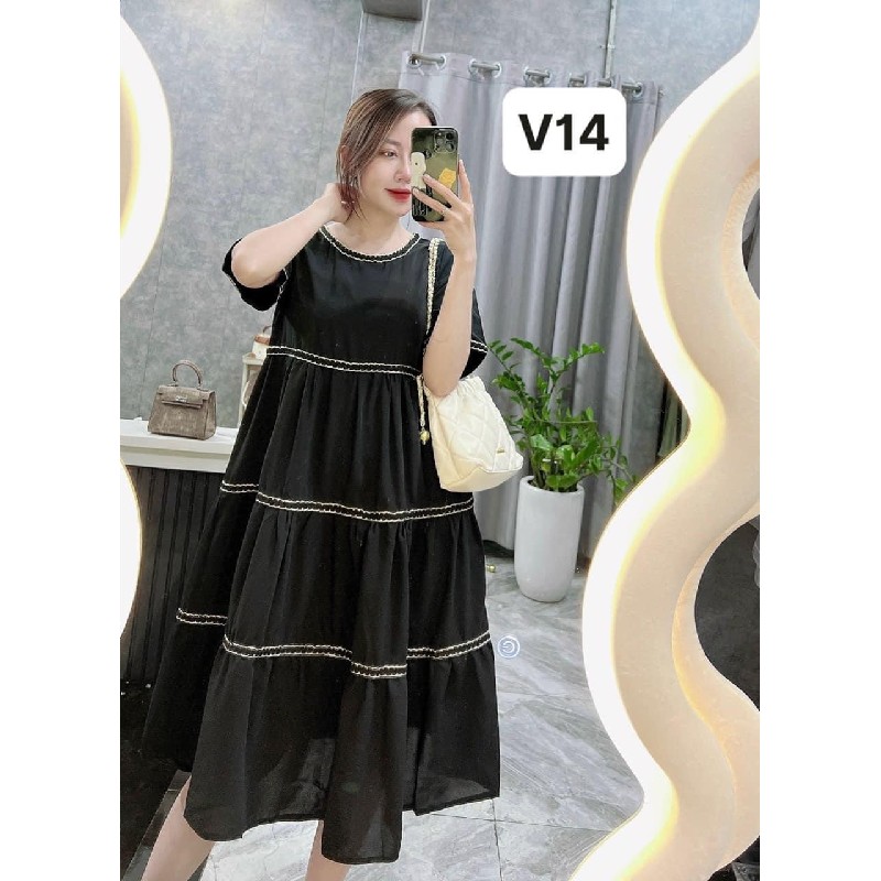 Váy bầu đen free size 14612