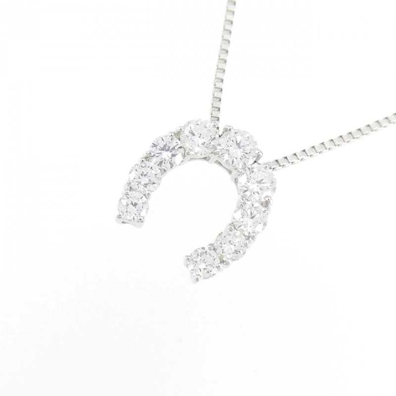 K18WG Mặt dây chuyền hình móng ngựa kim cương 0.40CT - Hàng hiệu Chính hãng 868159