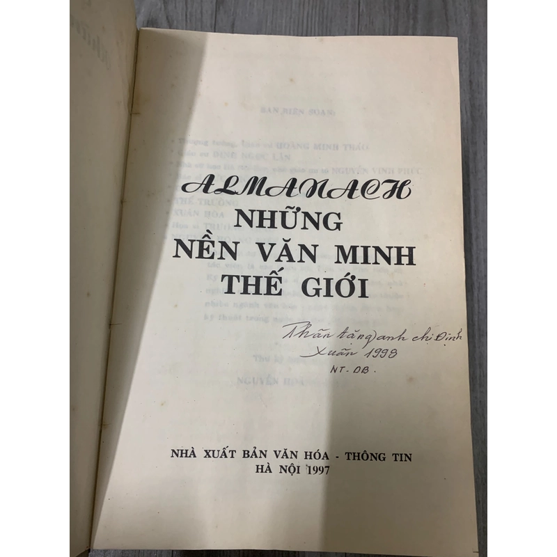 ALMANACH NHỮNG NỀN VĂN MINH THẾ GIỚI.  521665