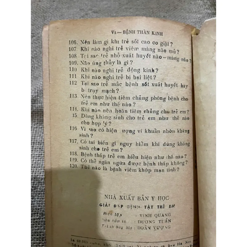 GIẢI ĐÁP BỆNH TẬT TRẺ EM -SÁCH Y KHOA 572873