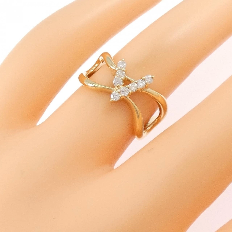 Nhẫn kim cương K18YG - Hàng hiệu Authentic 846854