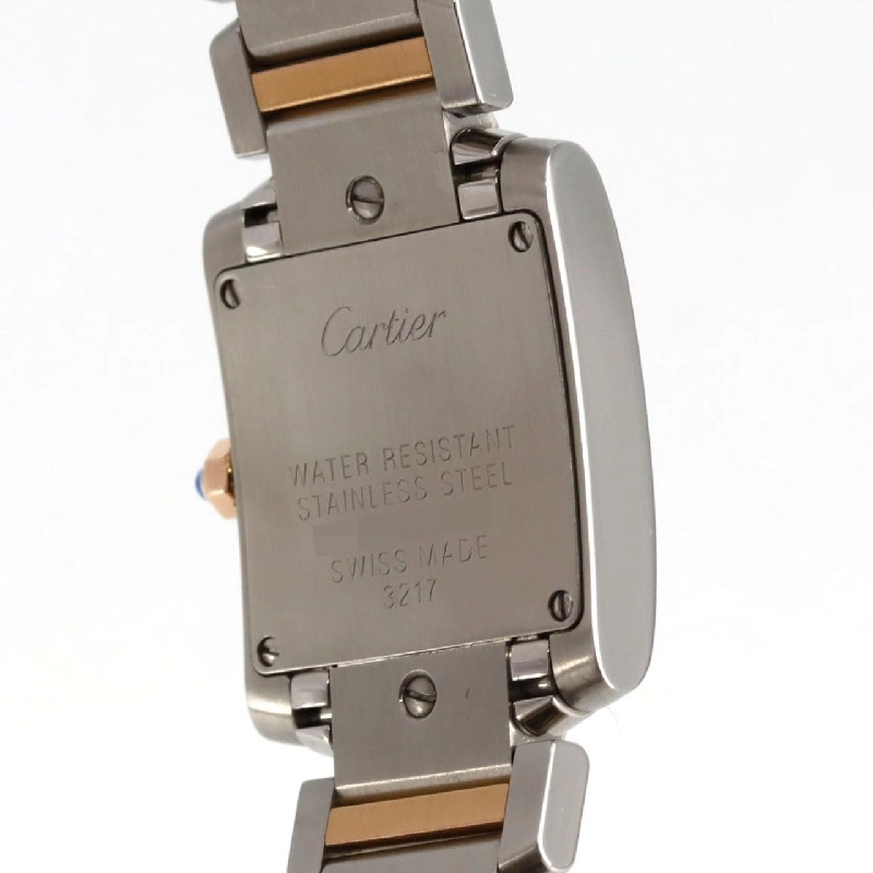 Cartier Tank Française SM PG Combo - Hàng giới hạn Giáng sinh 2009 W5010001 SSxPG Quarts - Hàng hiệu Authentic 875510