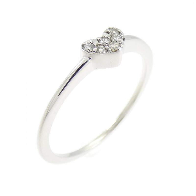 Nhẫn kim cương hình trái tim K10WG 0.05CT - Hàng hiệu Authentic 847524