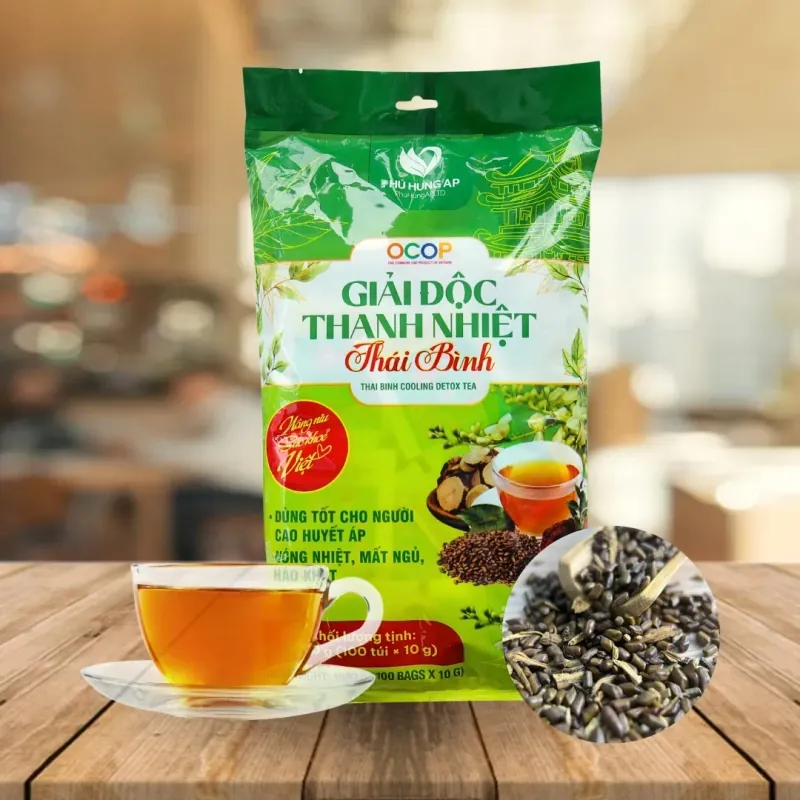 Trà giải độc thành nhiệt Thái Bình, AP Phú Hưng 1kg ( 100g x 10 gói)  745628