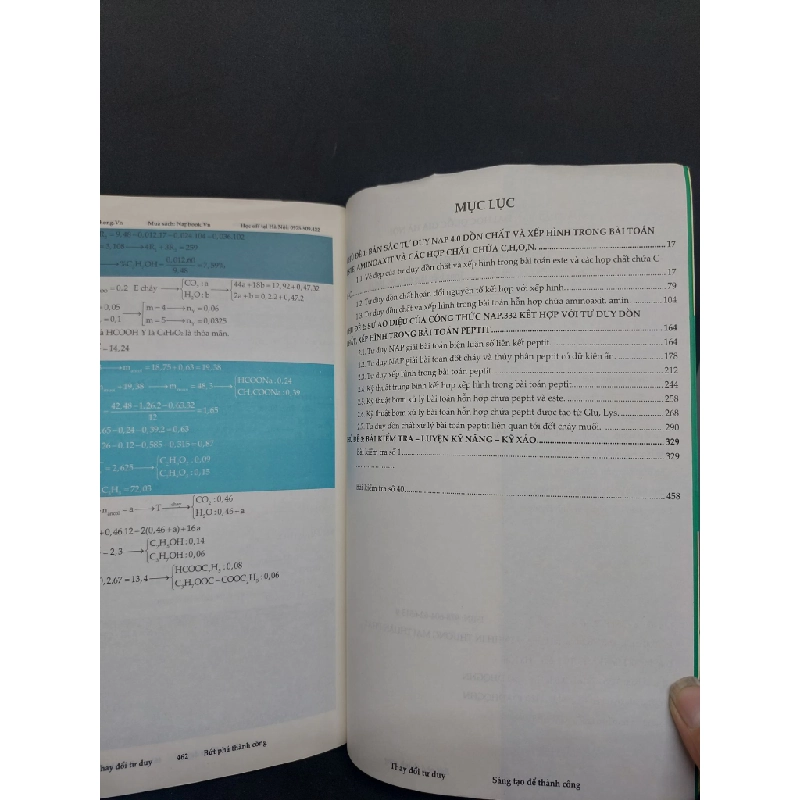 Tư duy hóa học NAP 4.0 hữu cơ 8-9-10 có lỗi gáy, 2018, HPB.HCM1207 35170