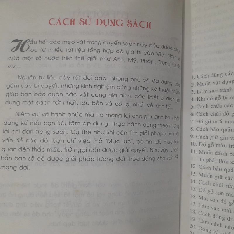 Cẩm nang MẸO VẶT TRONG ĐỜI SỐNG HẰNG NGÀY 541984