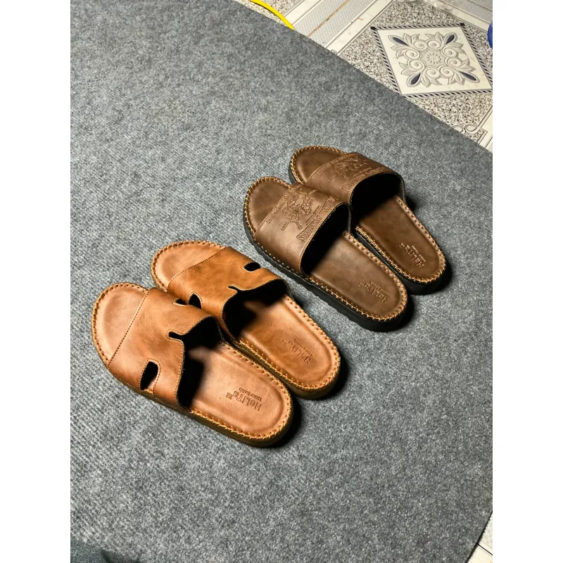 COMBO 2 ĐÔI DÉP DA BÒ THANH LÝ SIZE 41 674910