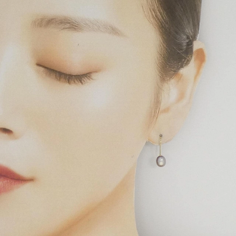 K18YG Bông tai ngọc trai nước ngọt - Hàng hiệu Authentic 867944