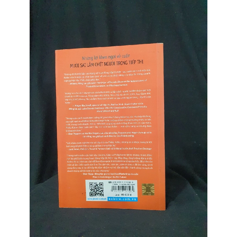 MƯỜI SAI LẦM CHẾT NGƯỜI TRONG TIẾP THỊ CÁC DẤU HIỆU VÀ GIẢI PHÁP MỚI 70% 2014 HSTB.HCM205 PHILIP KOTLER SÁCH MARKETING KINH DOANH 364397