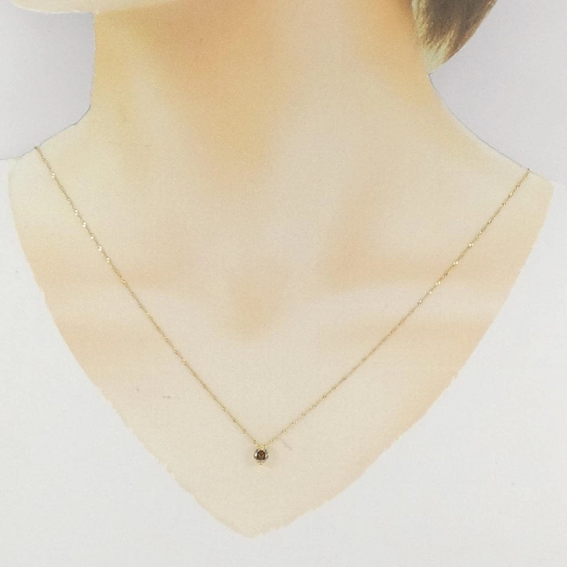 Dây chuyền kim cương K18YG 0.30CT - Hàng hiệu Chính hãng 863623