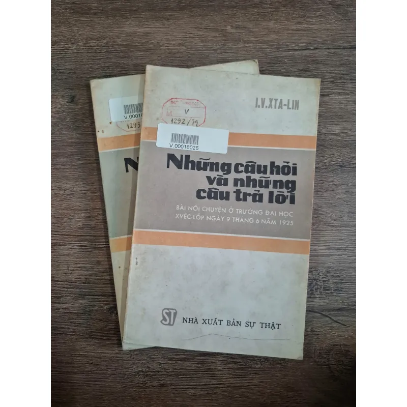 Những câu hỏi và những câu trả lời - I. V. XTA-LIN 718848