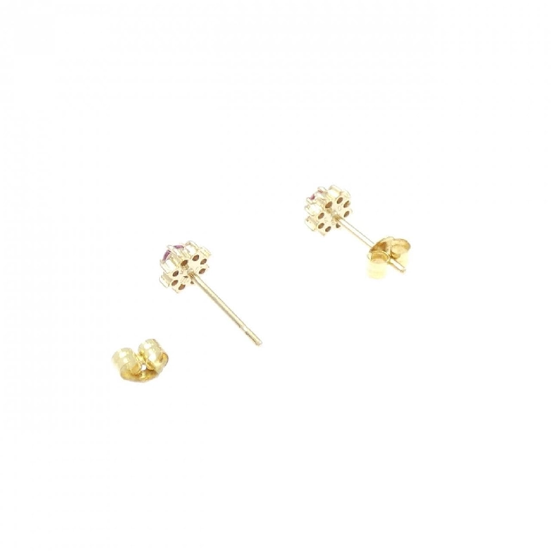K18YG Bông tai Ruby 0.10CT - Hàng hiệu Chính hãng 873838