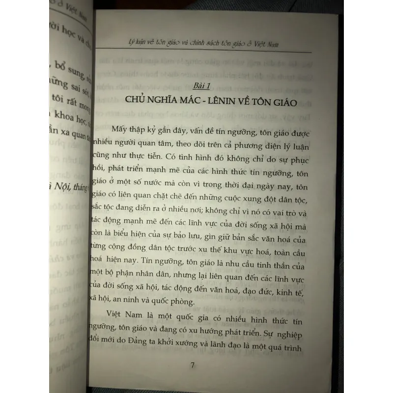 Lý luận về tôn giáo và chính sách tôn giáo ở Việt Nam  722958