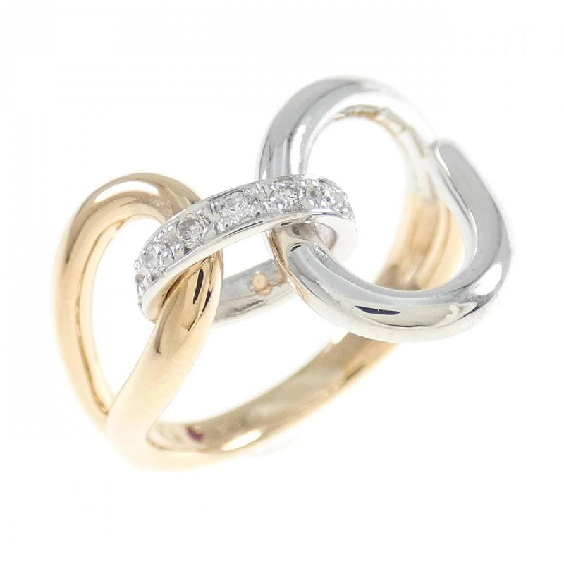 Nhẫn kim cương K18PG/K18WG 666741