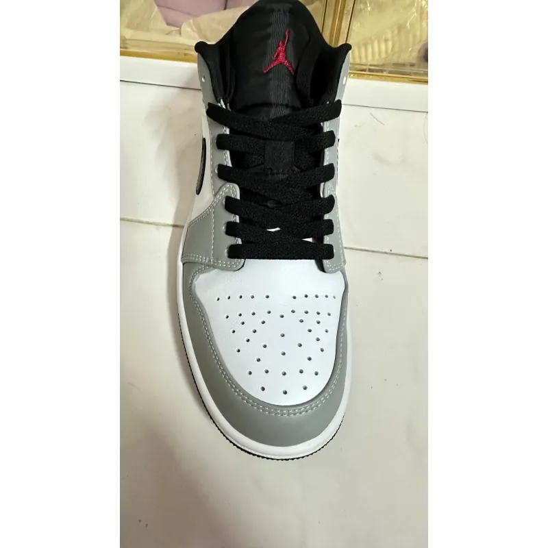 Giày thể thao Jordan cao cổ màu xám đen trắng, thể thao nam nữ 925335