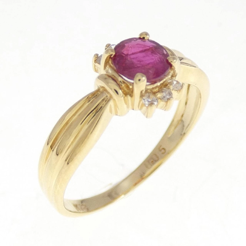 Nhẫn ruby K18YG 673504