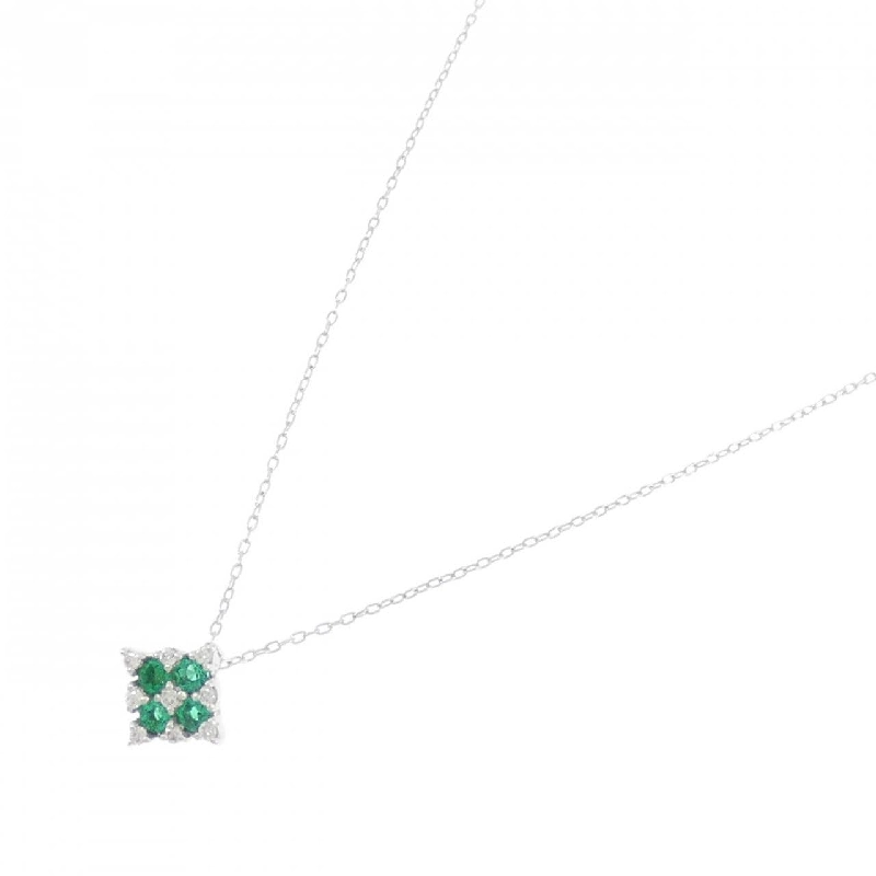 K18WG Emerald Necklace 0.25CT - Hàng hiệu Authentic 865893