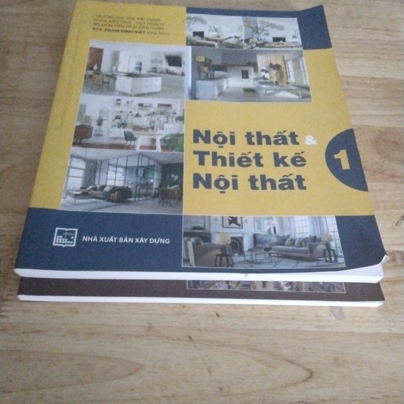 Bộ 2 cuốn Thiết kế nội thất (cũ) NXB Xây dựng 546112