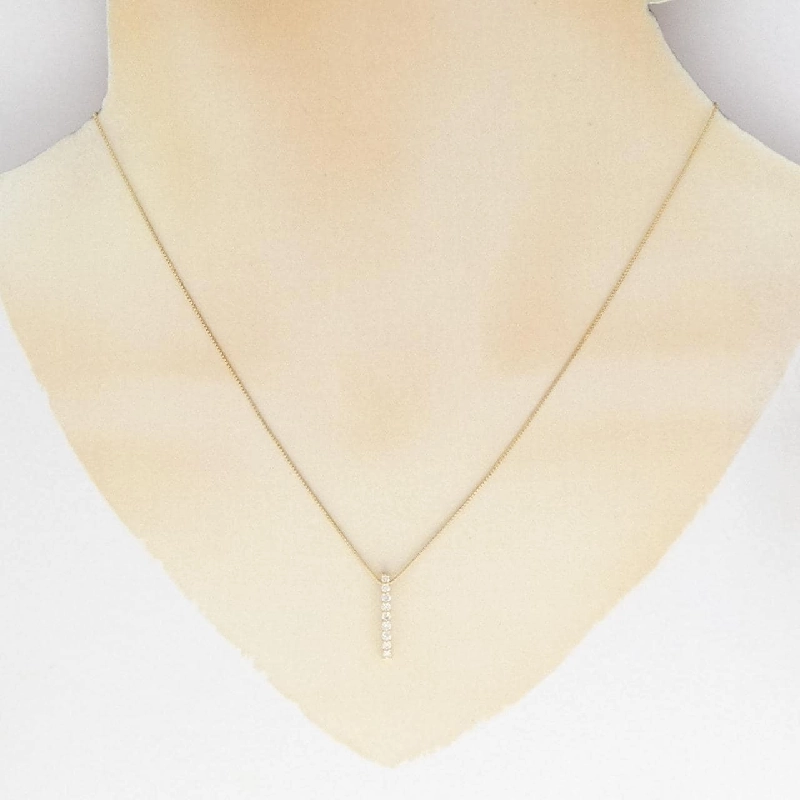 K18YG Dây chuyền kim cương 0.18CT - Hàng hiệu Chính hãng 858910