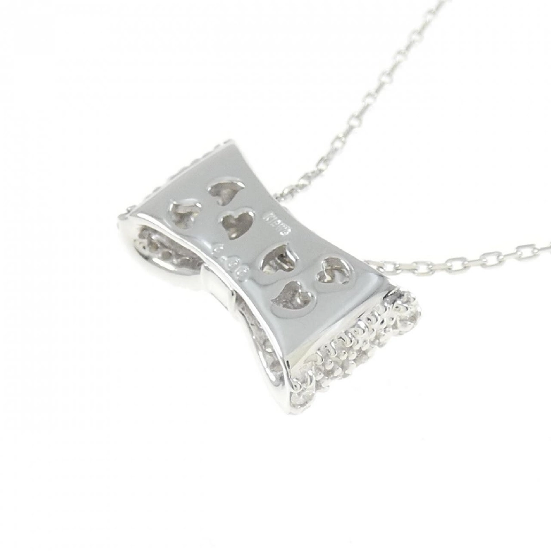 K18WG Ruy băng Dây chuyền kim cương 0.60CT - Hàng hiệu Chính hãng 859398