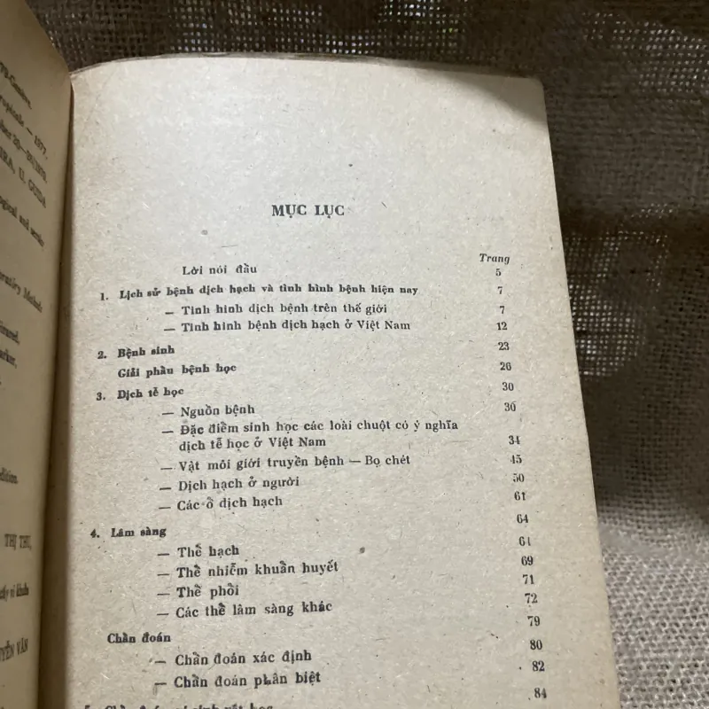 BÊNH DỊCH HẠCH DỊCH TẾ HỌC và LÂM SÀNG 800019