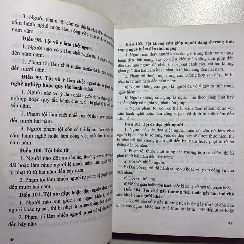 Bộ luật hình sự Việt Nam hiện hành 2009 759431