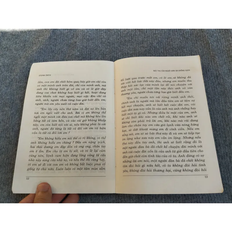 BỨC THƯ CỦA NGƯỜI ĐÀN BÀ KHÔNG QUEN - STEFAN ZWEIG 574354