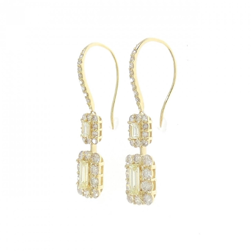 K18YG Bông tai kim cương 1.30CT - Hàng hiệu Chính hãng 871681