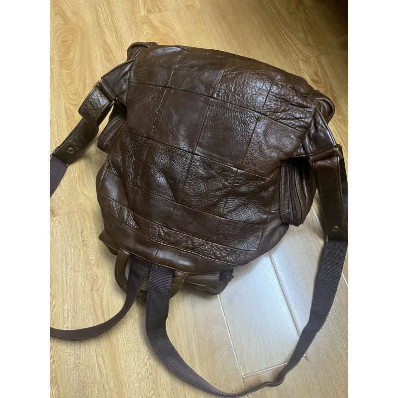 Balo nam 31x42x13 da thật 2hand 1013064