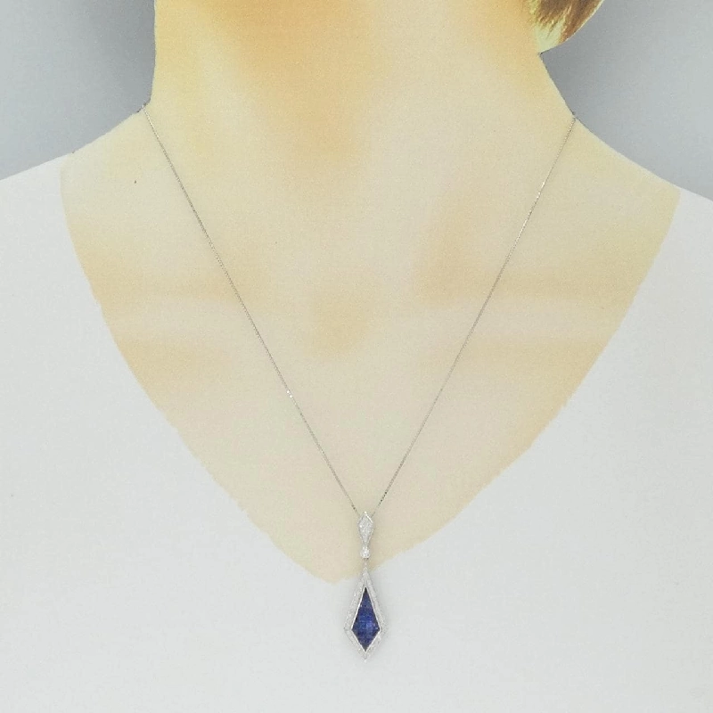 Dây chuyền Sapphire 750WG/K18WG 1.97CT - Hàng hiệu Chính hãng 857910