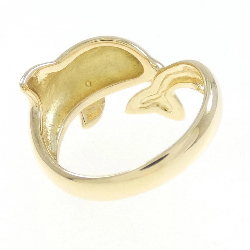 Nhẫn K18YG hình cá heo 672600