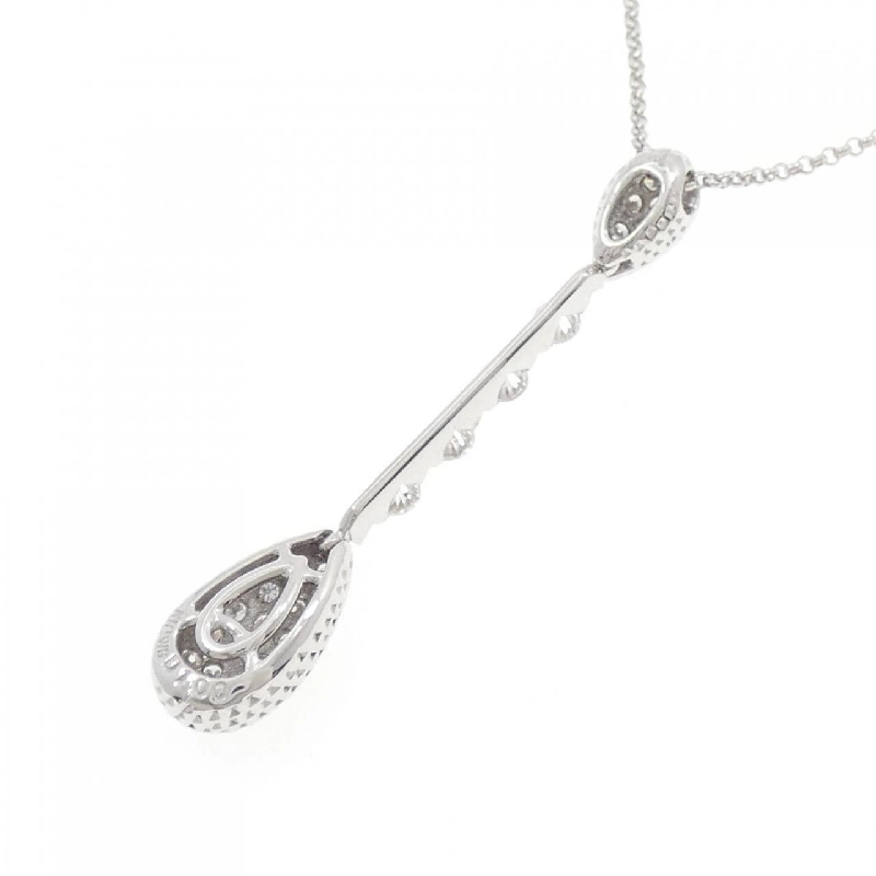 K18WG Pave Diamond Necklace 1.00CT - Hàng hiệu Authentic 858963