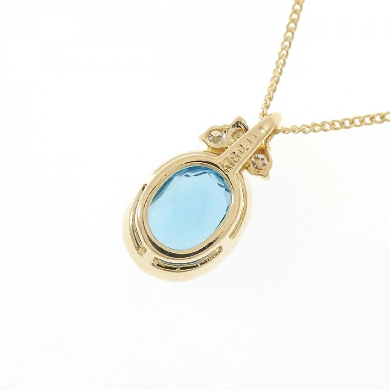 K18YG Blue Topaz Necklace - Hàng hiệu Authentic 860102