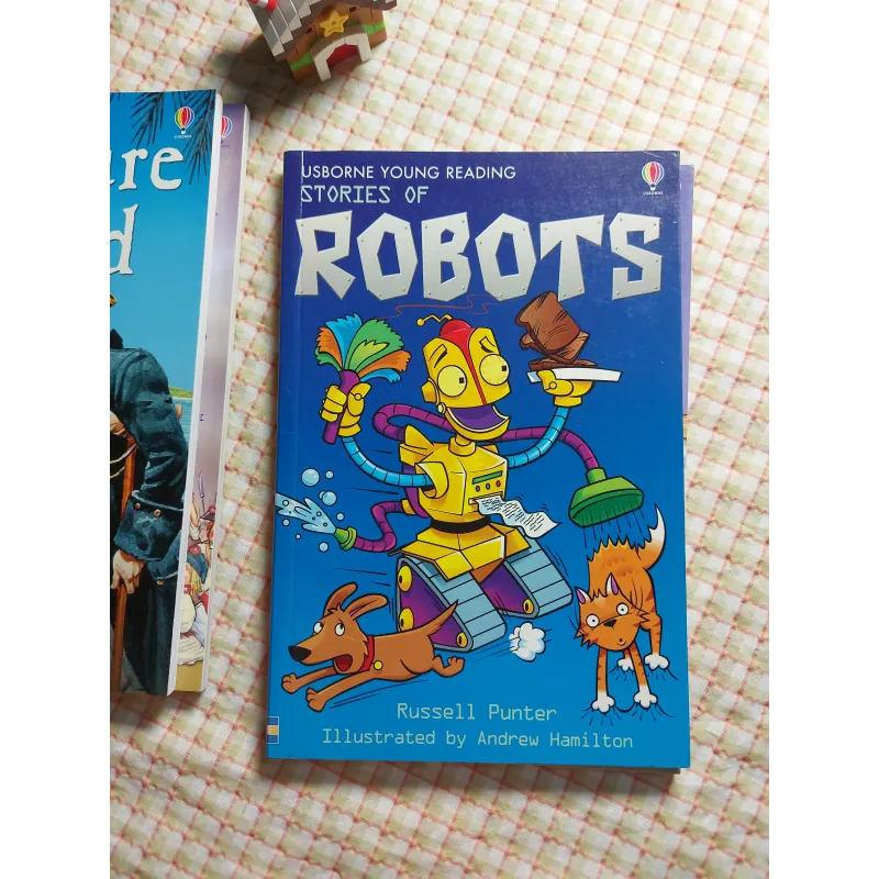 COMBO 4q USBORNE YOUNG READING – WIZARDS · ROBOTS · TREASURE ISLAND · A TALE OF TWO CITIES 751824