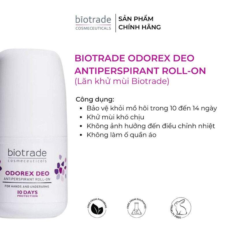 Lăn Khử Mùi Biotrade Odorex Biotrade 40ml - Ry Store 186706