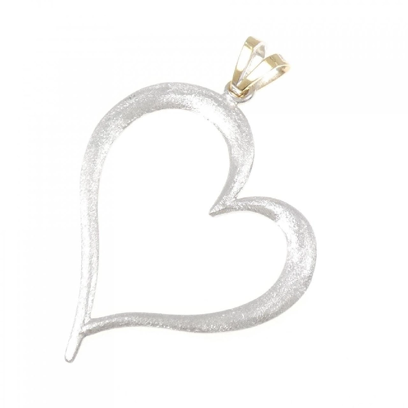 K18YG/K18WG Mặt dây chuyền hình trái tim - Hàng hiệu Authentic 870743