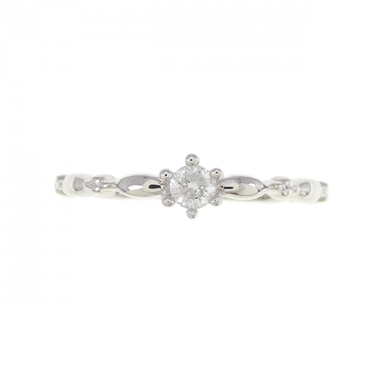 Nhẫn kim cương K14WG 0.10CT 672813