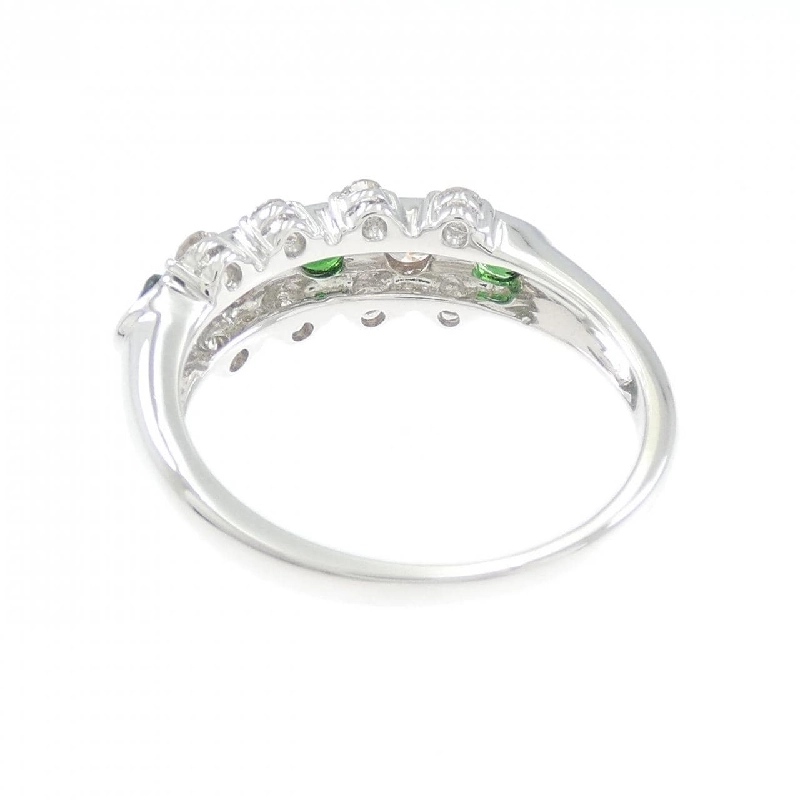 Nhẫn Garnet Xanh K18WG 0.40CT 667092