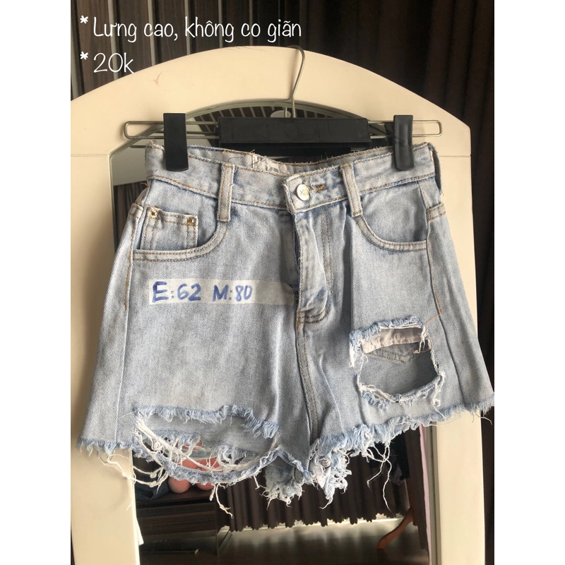 Short jeans lưng cao size S  493134