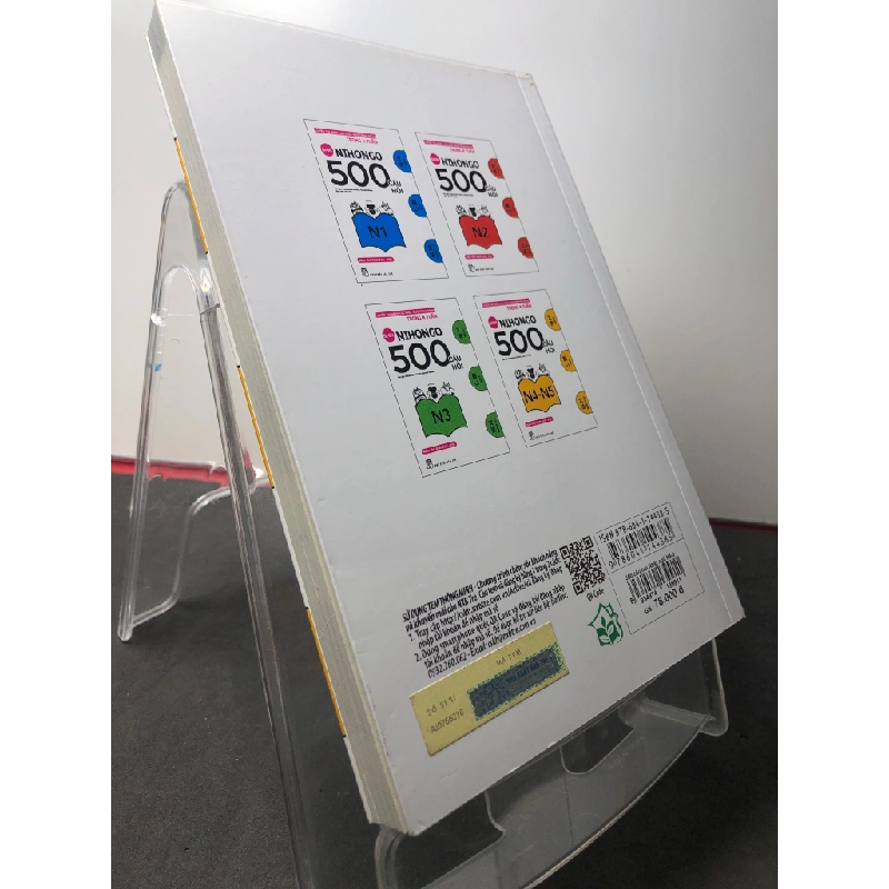 Nihongo 500 câu hỏi N4-N5 kèm chú thích anh việt 2019 mới 85% bẩn nhẹ Shin HPB2808 HỌC NGOẠI NGỮ 351343