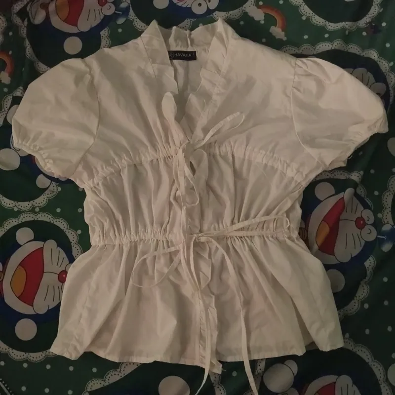 Áo kiểu babydoll tay bồng nhà havana 756900