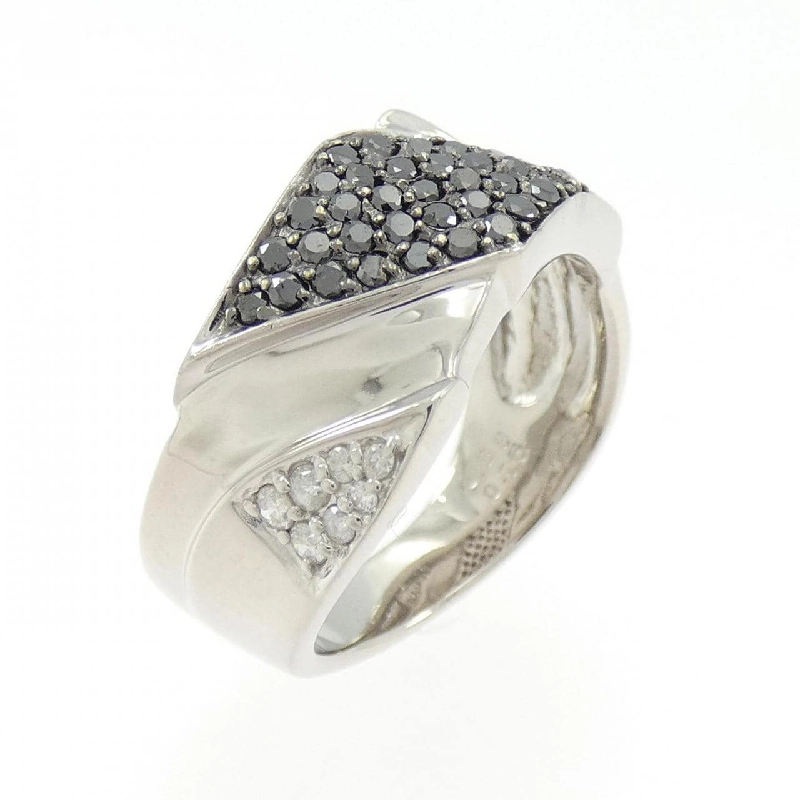 Nhẫn kim cương K18WG/K18BG 0.38CT - Hàng hiệu Authentic 849051