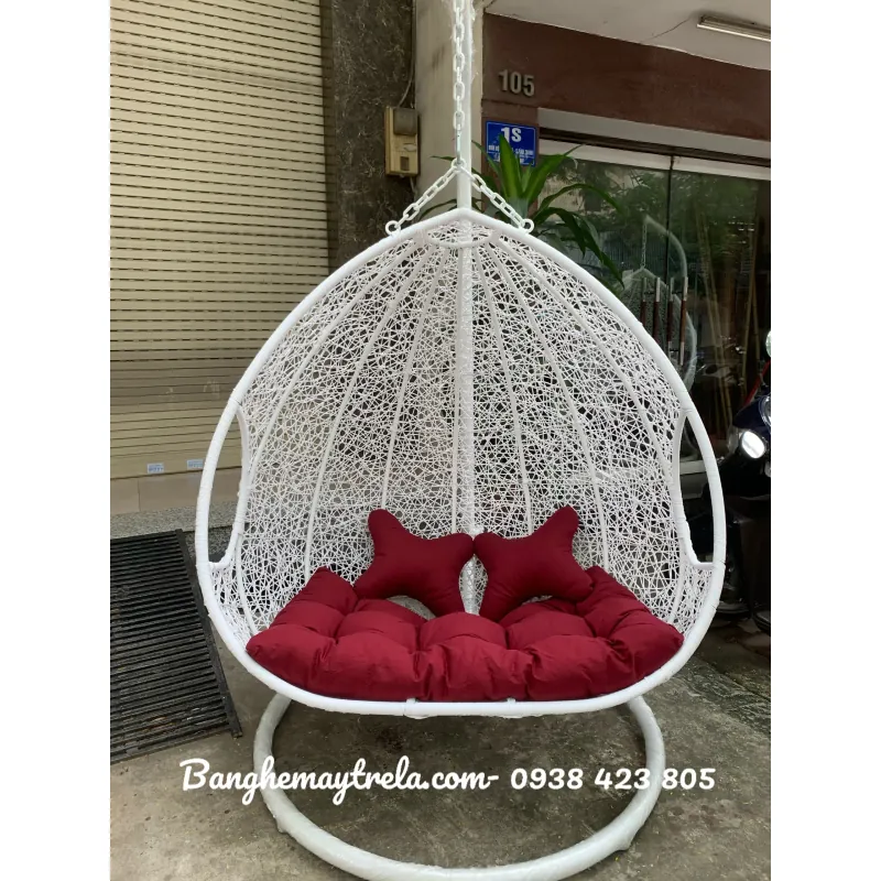 Ghế xích đu đôi mây nhựa 675056